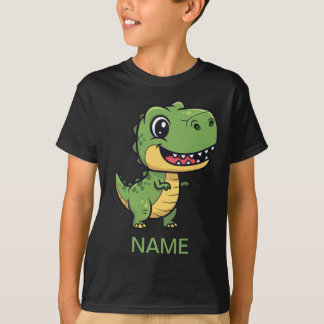 Camiseta de T-Rex de dibujos animados lindos para