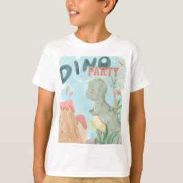 Camiseta de T-Rex para Fiesta de Dinos