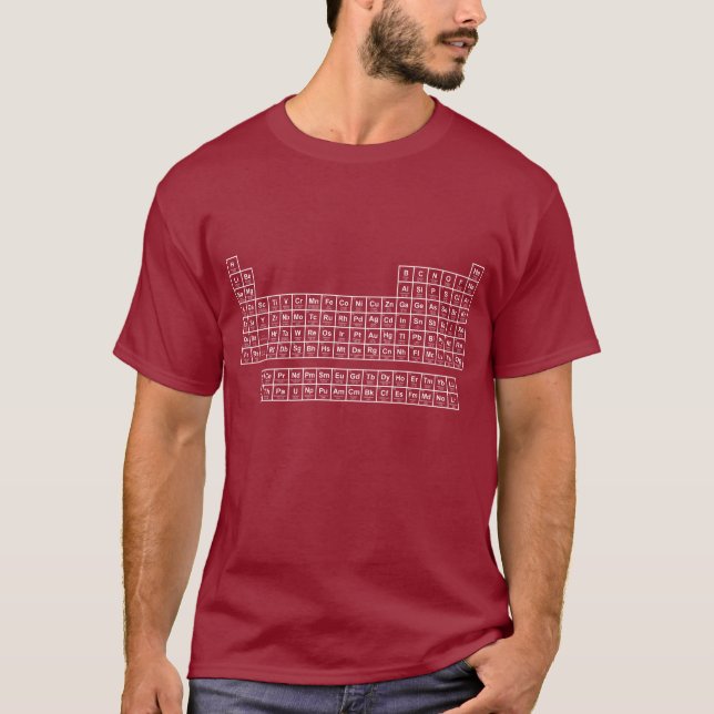 Camiseta de tabla periódica (Anverso)