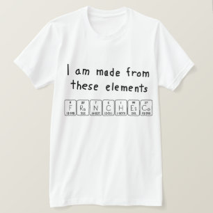 Camiseta de tabla periódica de Franchesco
