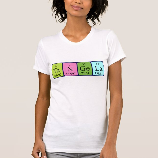 Camiseta de tabla periódica de Tangela (Anverso)