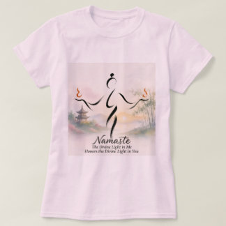 Camiseta de Tai Chi con definición de "Namaste".