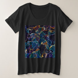 Camiseta de talla de Petróleo Plus