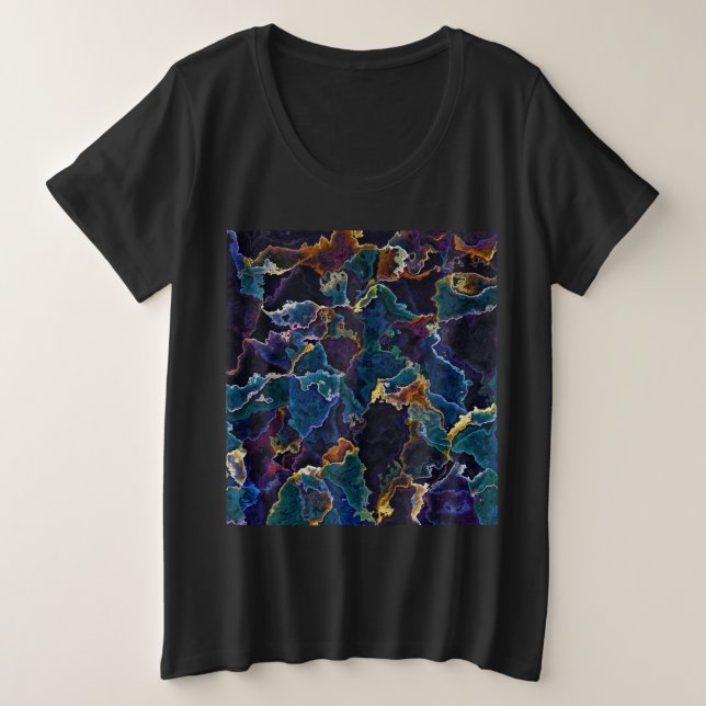 Camiseta de talla de Petróleo Plus (Anverso del diseño)