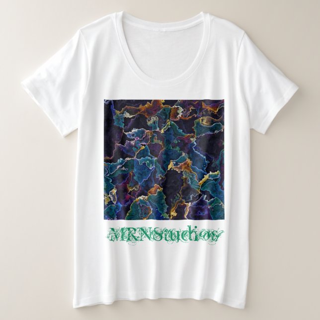 Camiseta de talla de Petróleo Plus (Anverso del diseño)