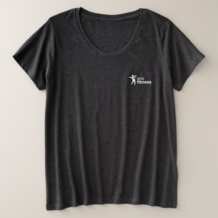 Camiseta de talla grande básica para mujer   Eco F