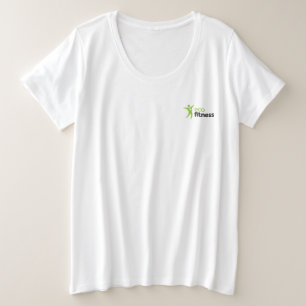 Camiseta de talla grande básica para mujer Eco F