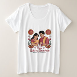 Camiseta de talla grande para mujer de Raksha Band