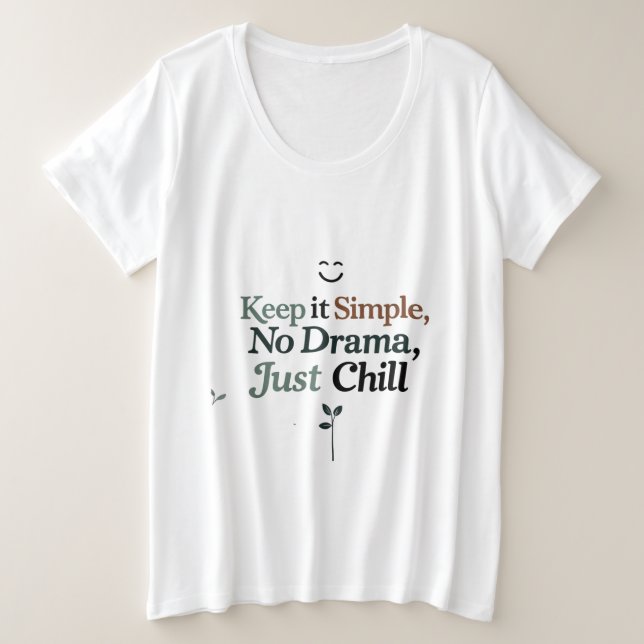 Camiseta de talla grande para mujeres (Anverso del diseño)