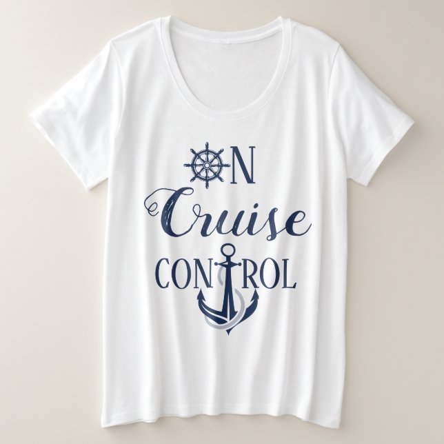 Camiseta de Talla Grande para Mujeres en Control d (Anverso del diseño)