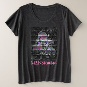 Camiseta de Talla Grande Techno Bouquet