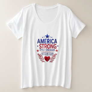 Camiseta de tamaño estadounidense Strong Plus  