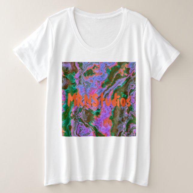 Camiseta de tamaño Sour Marble Plus (Anverso del diseño)