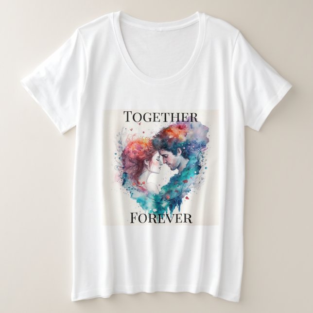 Camiseta de tamaño superior para mujeres (Anverso del diseño)