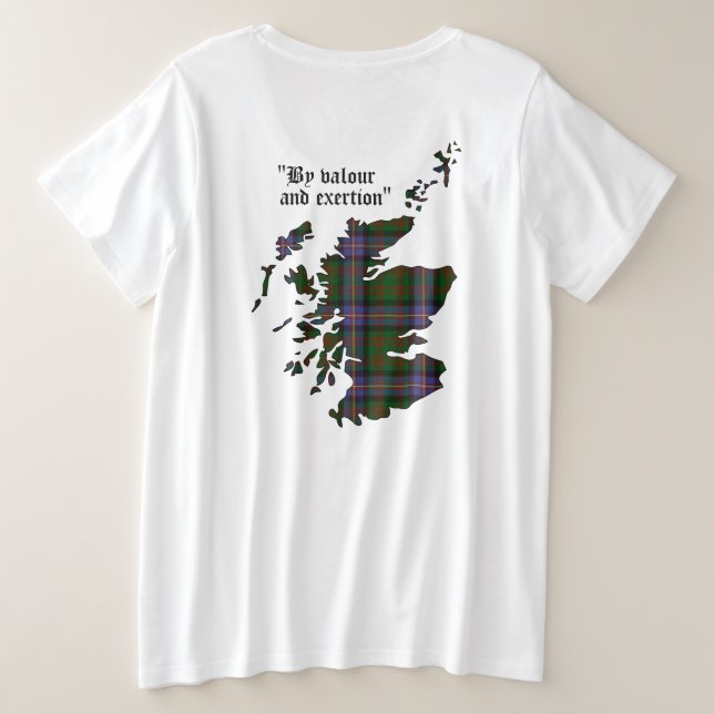 Camiseta de tamaño superior para mujeres de Cochra (Reverso del diseño)