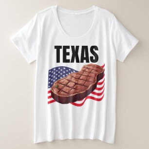 Camiseta de tamaño superior para mujeres de Texas