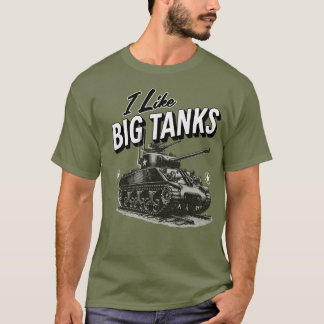 Camiseta De Tanque Militar Me Gusta El Tanque De T