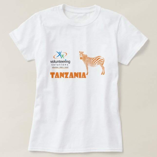 Camiseta de Tanzania - ofrecerse voluntariamente (Diseño del anverso)