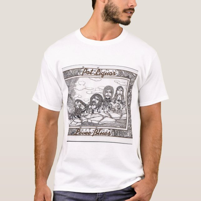 Camiseta de tapa del álbum Potliquor Levee Blues (Anverso)