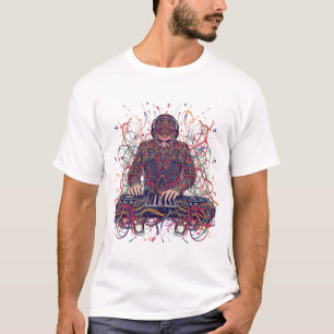 Camiseta de Tapiz de Ondas Sonoras de DJ