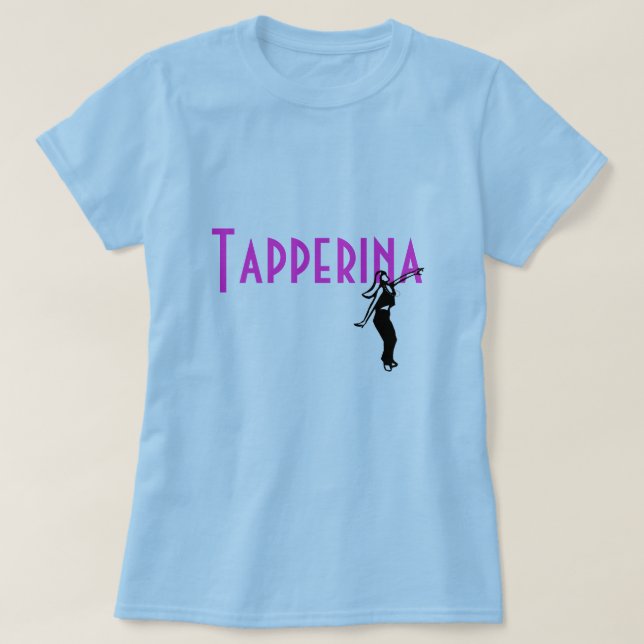 Camiseta de Tapperina (rosas fuertes) (Diseño del anverso)