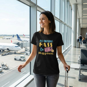 Camiseta de tarjeta de embarque para Viajes Felice