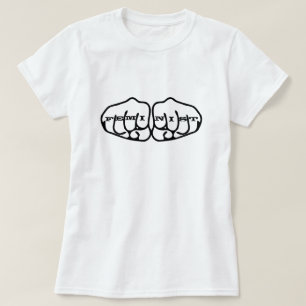 Camiseta de Tatuajes Feministas en los nudillos