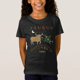 Camiseta de Taurus Zodiac Retro para niños