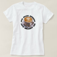 Camiseta de Taza de Café Cappuccino Italia Corazón
