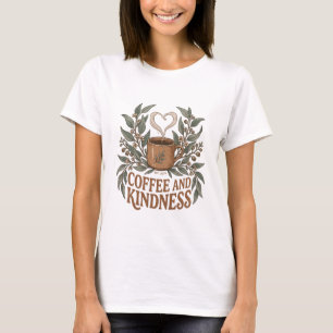Camiseta de Taza de Eucalipto Retro de Café y Amab