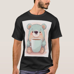 Camiseta de taza Kawaii de oso lindo amante del ca