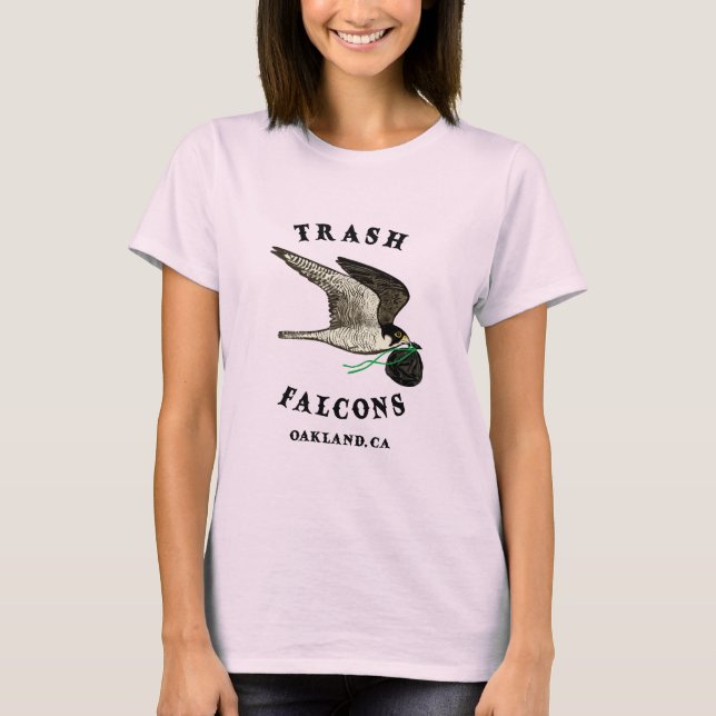 Camiseta de té oficial de Falcons de Basura - Rosa (Anverso)