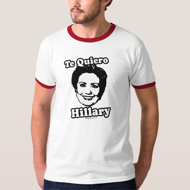 Camiseta de Te Quiero Hillary (Anverso)
