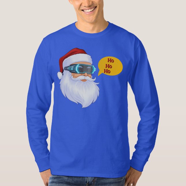 Camiseta de Tech Santa Feliz Navidad (Anverso)