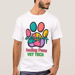 Camiseta de Técnico Veterinario Healing Paws