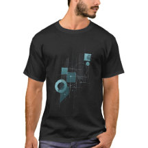 Camiseta de tecnología abstracta - Plano geométric