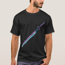Camiseta de tecnología de hoja digital: Neon Cyber