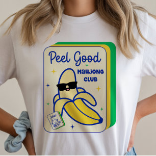 Camiseta de Teja de Juego de Mahjong Banana