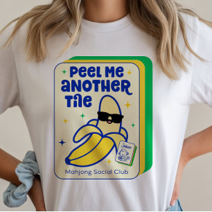 Camiseta de Teja de Juego de Mahjong Banana