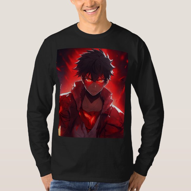 Camiseta de tela blanda impresa de Guay Anime para (Anverso)