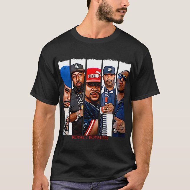 Camiseta de tela urbana de hip-hop T-Shirt_by R (Anverso)