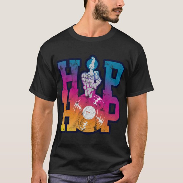 Camiseta de tela urbana Hip Hop Hiphop Rap V (Anverso)