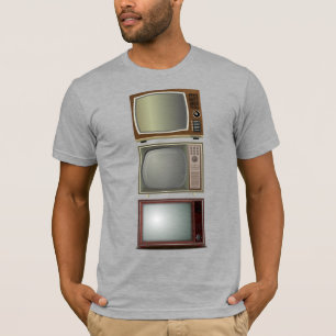 camiseta de televisión inspirada en pieles psicodé
