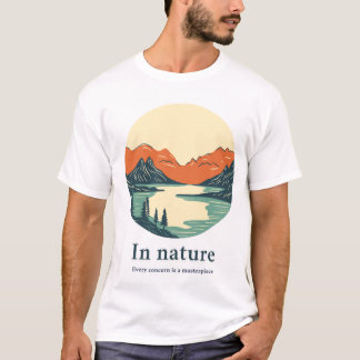 Camiseta de tema natural