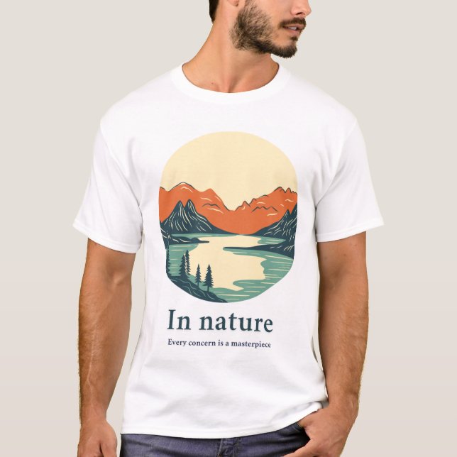 Camiseta de tema natural (Anverso)