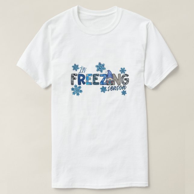 Camiseta de temporada helada (Diseño del anverso)