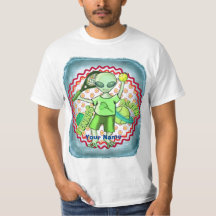Camiseta de tenis alienígena