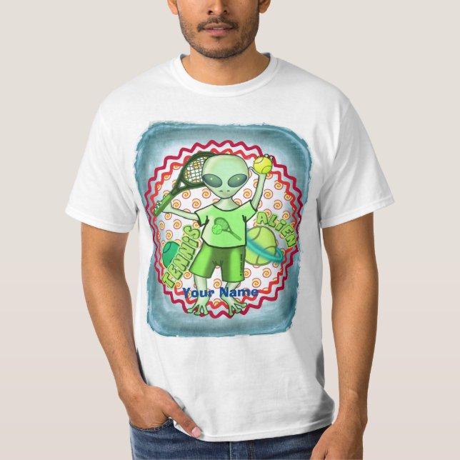 Camiseta de tenis alienígena (Anverso)