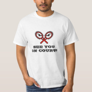 Camiseta de tenis con humor ¡Nos vemos en la can