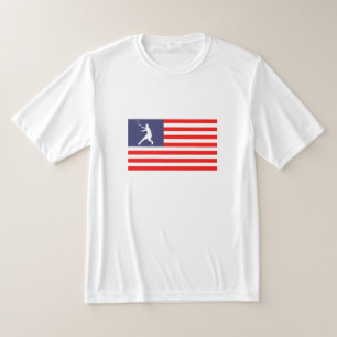 Camiseta de tenis de bandera norteamericana patrió